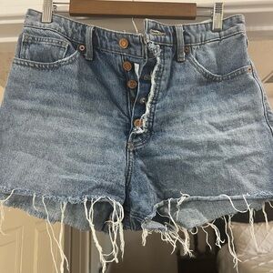 Lucky Denim Frayed Hem Women Shorts